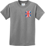 Kids Union Jack T-shirt Pocket Print Youth Tee - Yoga Clothing for You