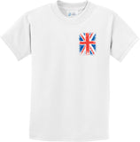 Kids Union Jack T-shirt Pocket Print Youth Tee - Yoga Clothing for You