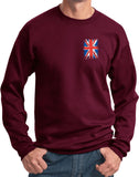 Union Jack Sweatshirt Pocket Print - Yoga Clothing for You