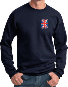 Union Jack Sweatshirt Pocket Print - Yoga Clothing for You