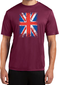 Union Jack T-shirt Flag Moisture Wicking Tee - Yoga Clothing for You