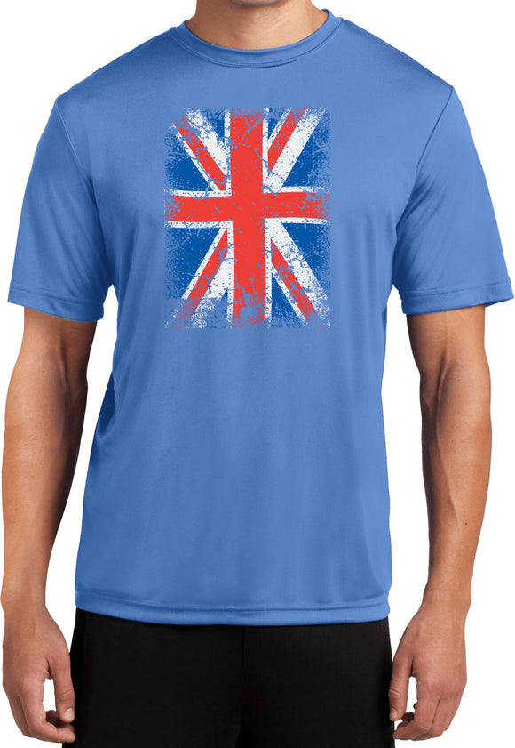 Union Jack T-shirt Flag Moisture Wicking Tee - Yoga Clothing for You