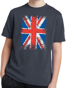 Kids Union Jack T-shirt Flag Youth Moisture Wicking Tee - Yoga Clothing for You